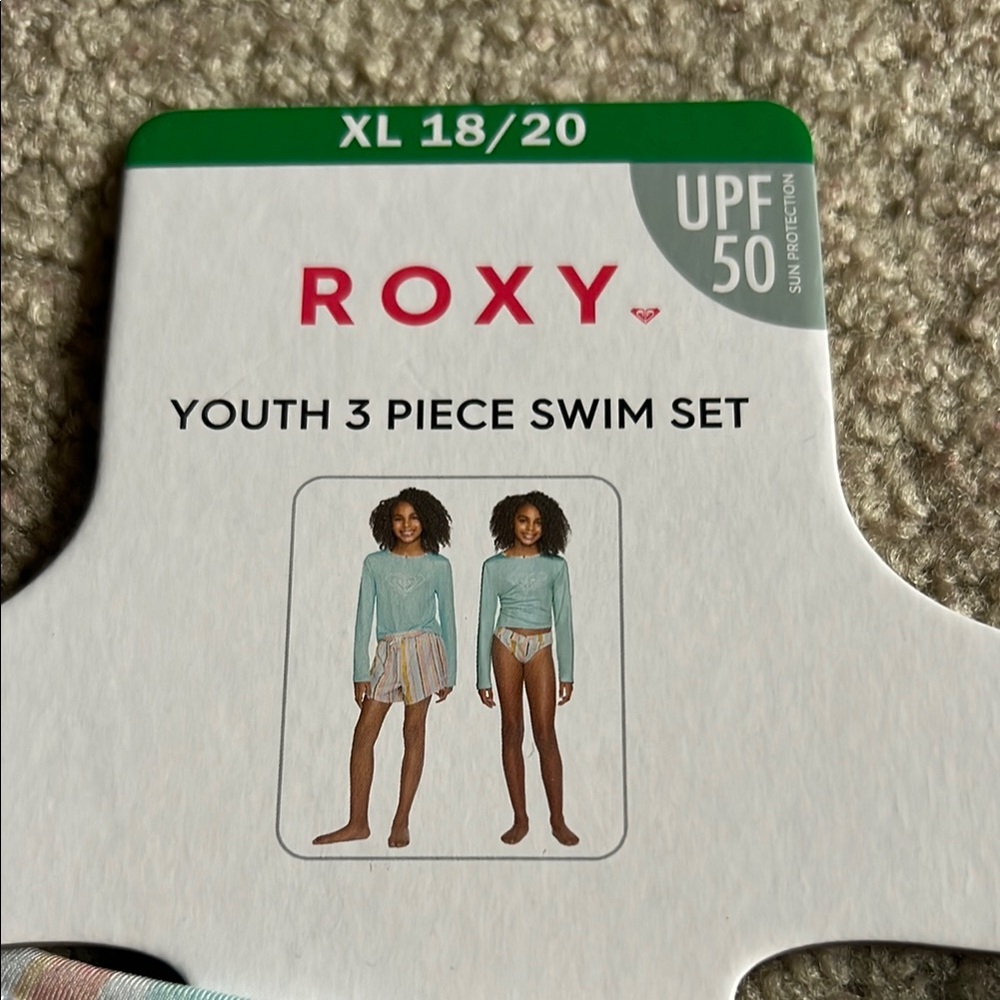 Roxy Youth Swim Set - Light green and Multicolor